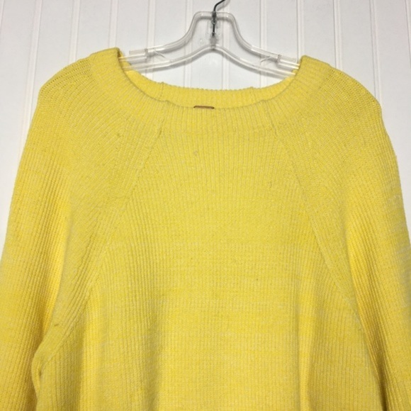 Free People Yellow Too Good Pullover Sweater - Picture 4 of 7